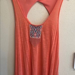 American Eagle Beaded Boho Tank Top